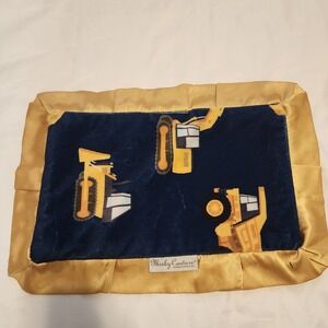 Minky Couture Mini-Baby Blanket Trucks Soft Boy Satin Edge‎